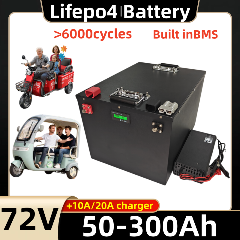 72V 60Ah Lifepo4 Battery Pack - 72V 50Ah 60Ah 100Ah 150Ah 200Ah