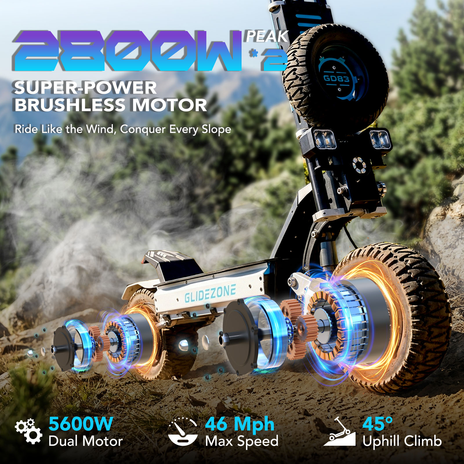 OBARTER GD83 Arazi Tipi Elektr - 60V 5600W Dual Motor Electric Scooter incelemesi ve fiyatı