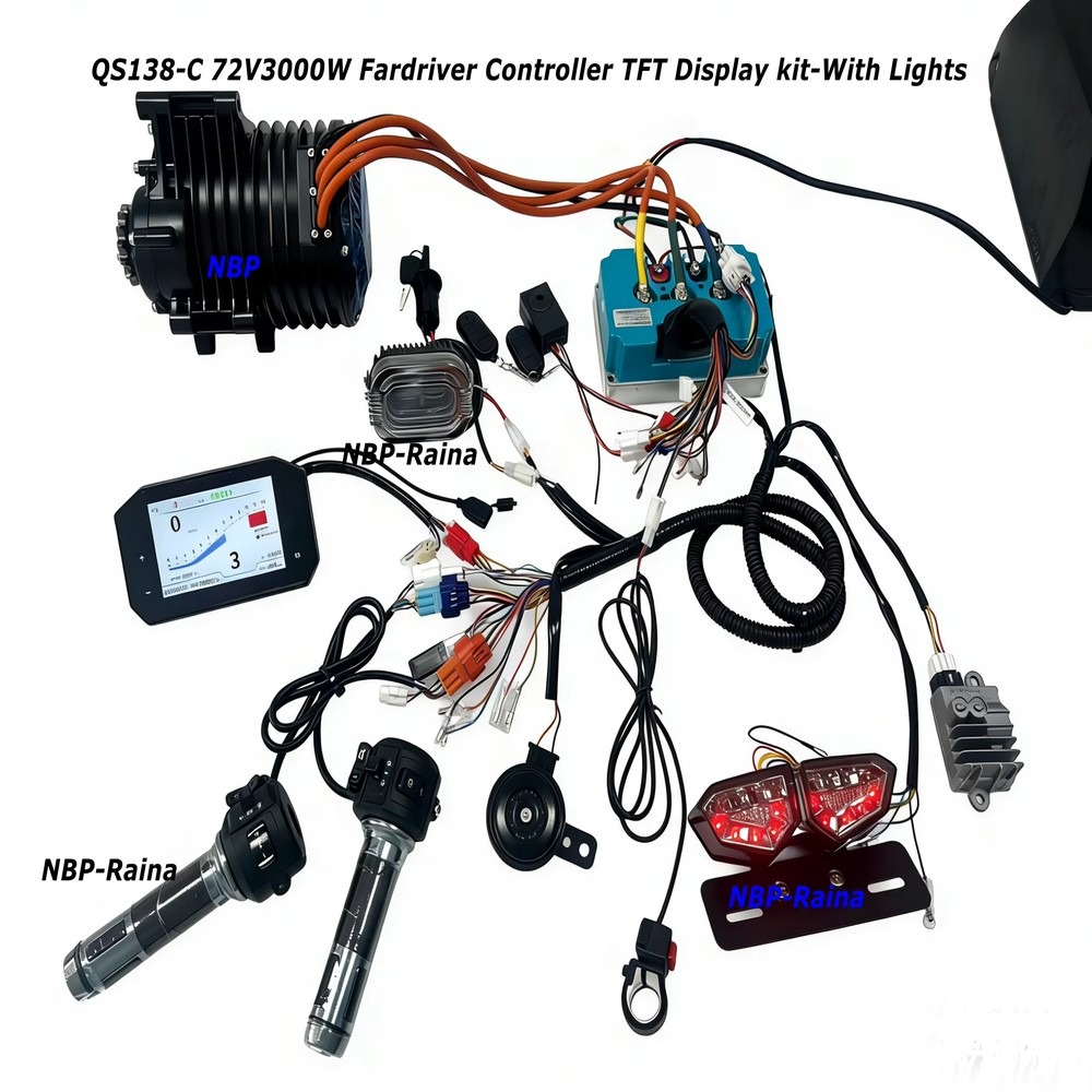 72V 3000W Orta Motorlu Elektri - Mid Drive Motor Kit 72V 3000W incelemesi ve fiyatı