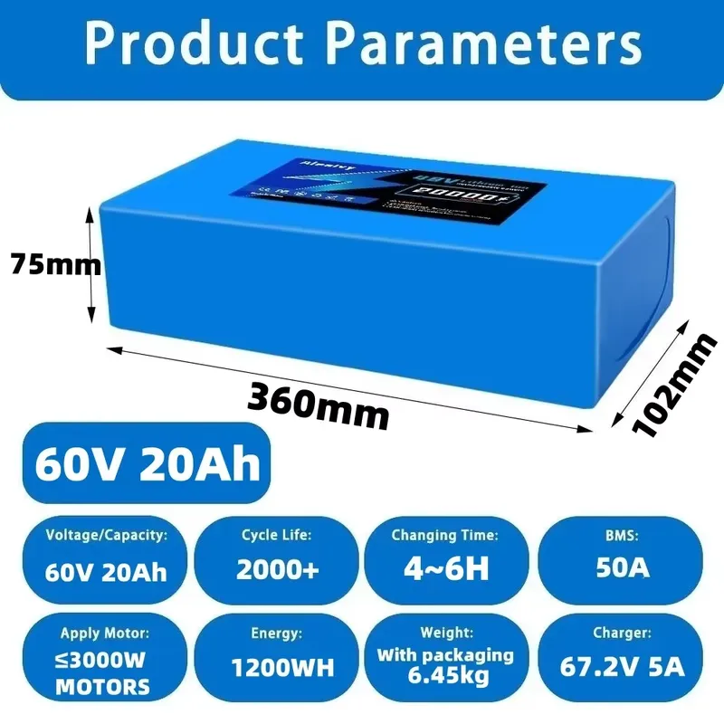   60V 20AH 30AH 21700 Lityum P - 60V 30Ah Electric Scooter Battery incelemesi ve fiyatı